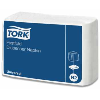 Салфетки диспенсерные TORK Fastfold Салфетки диспенсерные TORK Fastfold, белые, однослойные, 300 листов/уп