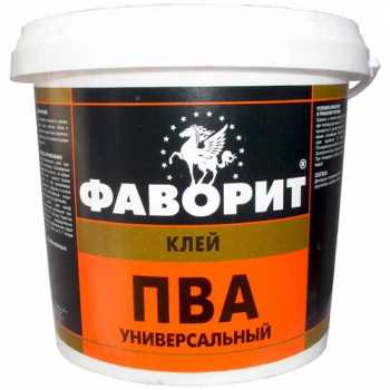 Клей ПВА ФАВОРИТ универсальный, 0,9 кг