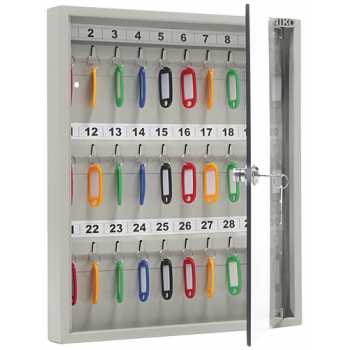 Шкаф для ключей KEY 30 G, на 30 ключей, 350 х 402 х 40 мм