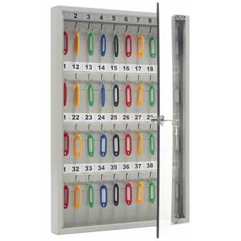 Шкаф для ключей KEY 40 G, на 40 ключей, 350 х 502 х 40 мм
