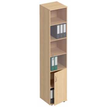 Формула НМ Шкаф-колонка для документов со стеклом ФР 381 Бук, 410х450х2190 мм