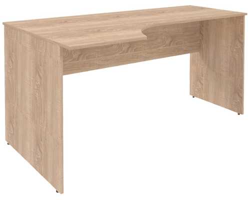 SIMPLE Стол эргономичный SET160-1(L) левый дуб сонома светлый, 1600х900х760 мм
