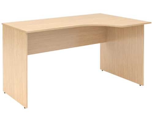SIMPLE Стол эргономичный SET160-1(R) правый Легно светлый, 1600х900х760 мм