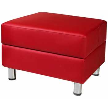 EVOLUTION Пуф красный Ecotex 3023, 530х530х380 мм
