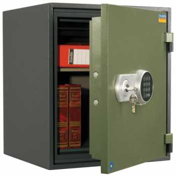 Сейфы огнестойкие VALBERG FRS-51 Сейф огнестойкий VALBERG FRS-51 EL, 430х490х430 мм, 50 кг, полка, лоток, ключ+электронный код
