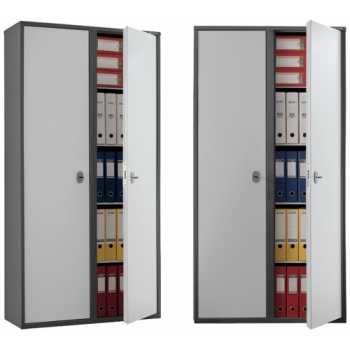 Шкафы бухгалтерские AIKO SL Шкаф бухгалтерский AIKO SL-185/2, 920х1800х340 мм, двухдверный, 2 отдельных ключевых замка
