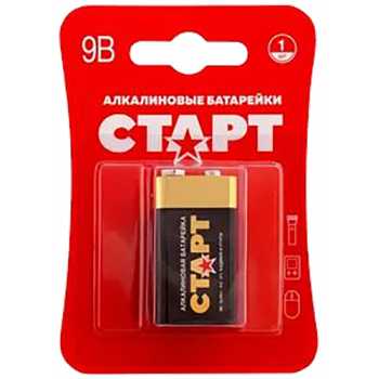 Батарейки алкалиновые СТАРТ Крона/6LR61, 9 В