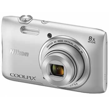 Цифровой фотоаппарат NIKON COOLPIX A100 20.1 млн. пикселей, серебристый, SD/SDHC/SDXC