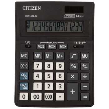 Настольный калькулятор CITIZEN BusinessLine CDB1401BK 14 разрядов, черный