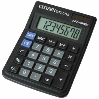 Настольный калькулятор CITIZEN SDC-022 10 разрядов, черный