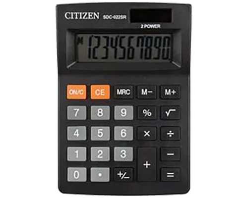 Настольный калькулятор CITIZEN SDC-022SR 10 разрядов, черный