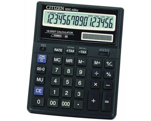 Настольный калькулятор CITIZEN SDC-435N 16 разрядов