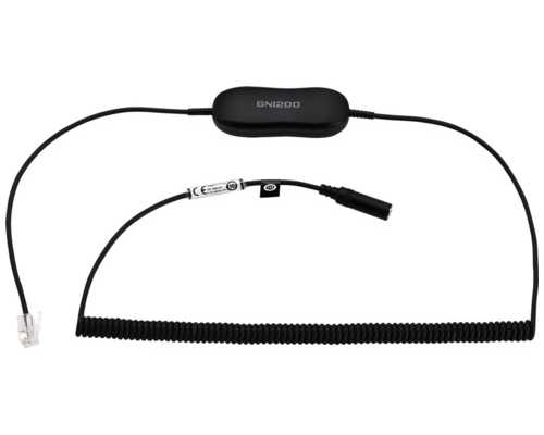 Переходник JABRA GN 1200 витой, QD на RJ10, черный