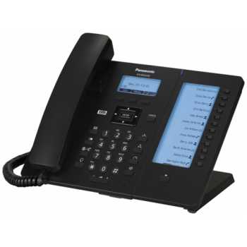SIP телефон PANASONIC KX-HDV230RUB черный, 4 строчный дисплей, 6 SIP-линий