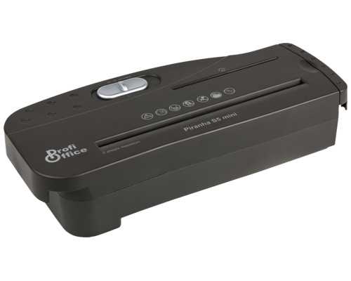 Уничтожитель документов PROFIOFFICE Piranha-S5 Mini полоса 6 мм, P-2 уровень секретности, 5 листов