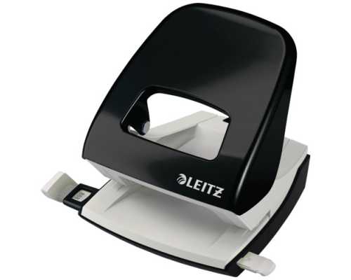 Дырокол LEITZ  Nexxt Wow 30 листов, черный металлик