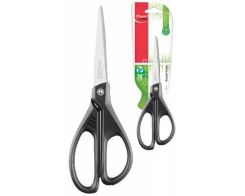 Ножницы MAPED Essentials Green 210 мм, ручки асимметричные пластиковые