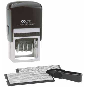 Самонаборный датер COLOP Set Printer 55 Dater Set-Bank, 6 строк, поле 60 х 40 мм, месяц цифрами