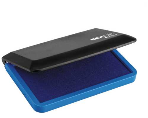 Штемпельная подушка COLOP Micro 1, 9 х 5 см, синяя
