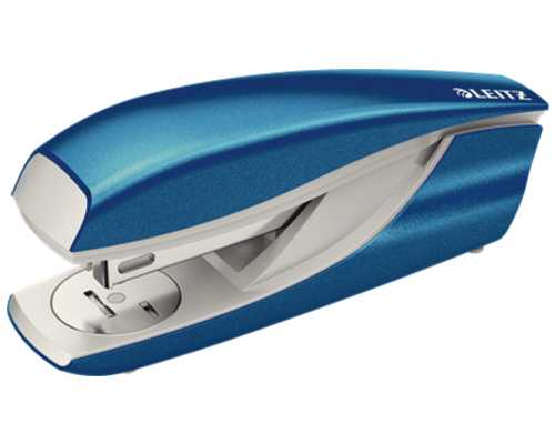 Степлер LEITZ New Nexxt Wow 30 листов, синий металлик