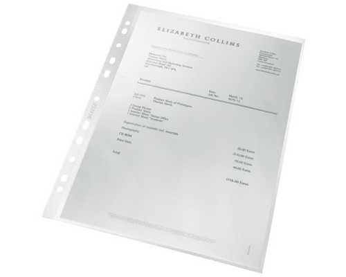 Файловые карманы LEITZ ReCycle А4, 90 мкм, 25 шт./уп.