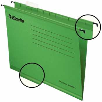 Подвесная папка ESSELTE Standard зеленая, 345х240 мм