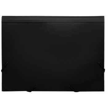 Папка с отделениями на резинке БЮРОКРАТ 13 разделов, черная