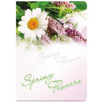 Папка-уголок BERLINGO "Spring flowers" А4, 180 мкм