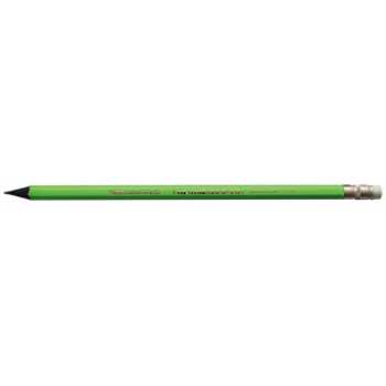 Карандаш BIC Evolution Fluo HB, пластиковый шестигранный корпус ассорти, с ластиком