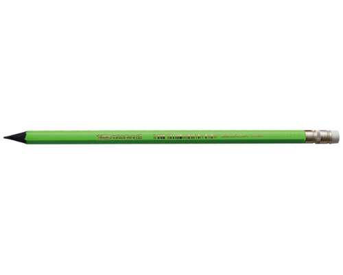 Карандаш BIC Evolution Fluo HB, пластиковый шестигранный корпус ассорти, с ластиком