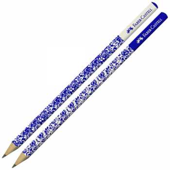Карандаш FABER-CASTELL Floral HB, круглый, корпус ассорти, без ластика