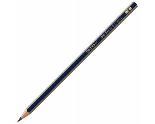 Карандаш FABER-CASTELL Goldfaber 1221 B, шестигранный, без ластика