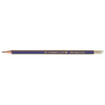 Карандаш FABER-CASTELL Goldfaber 1222 HB, шестигранный, с ластиком