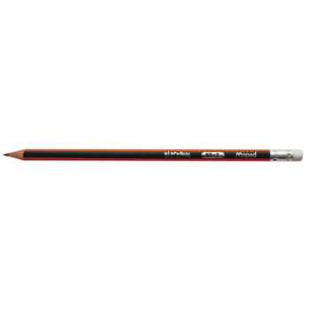 Карандаш MAPED Black Pep's HB, черный корпус, трехгранный, с ластиком