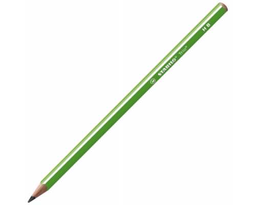 Карандаш STABILO Trio 369 HB, трехгранный, зеленый корпус