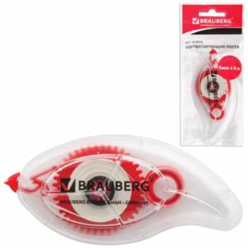Корректирующий роллер BRAUBERG 5 мм х 8 м