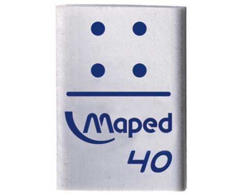 Ластик MAPED Domino Мини, белый, 28х19х9 мм