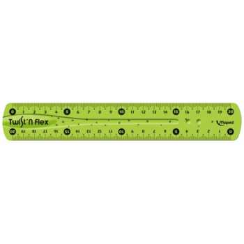 Линейка прозрачная MAPED Twist'n Flex 20 см