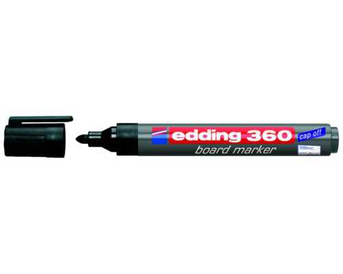 Маркер для досок EDDING 360 черный, линия 2 мм