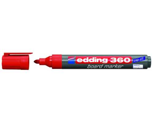 Маркер для досок EDDING 360 красный, линия 2 мм