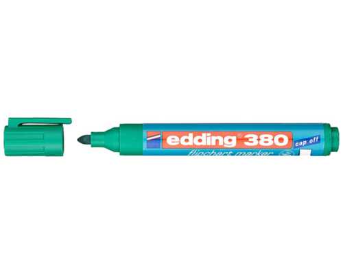 Маркер для флипчартов EDDING 380 зеленый, линия 1,5-3 мм