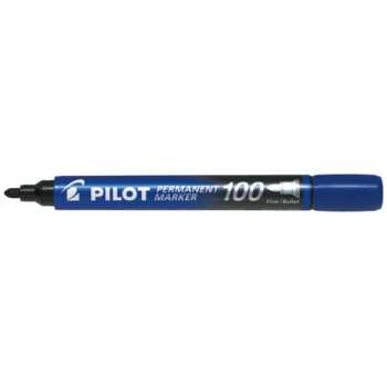 Перманентный маркер PILOT SCA-100 синий, линия 1 мм, круглый наконечник