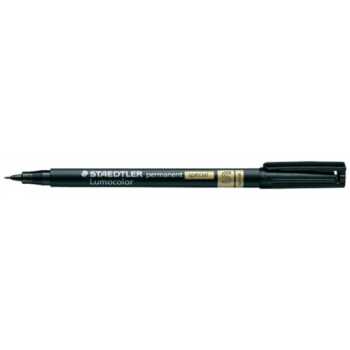 Перманентный маркер STAEDTLER Lumocolor S черный, линия 0,4 мм