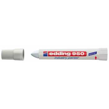 Маркер индустриальный EDDING 950 белый, линия 10 мм