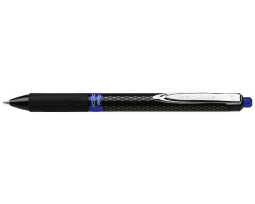 Гелевая авторучка PENTEL Oh!Gel синяя, линия 0,35 мм, резиновый держатель