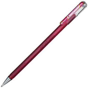 Гелевая ручка PENTEL Hybrid Dual Metallic розовая + розовая металлик, линия 0,55 мм