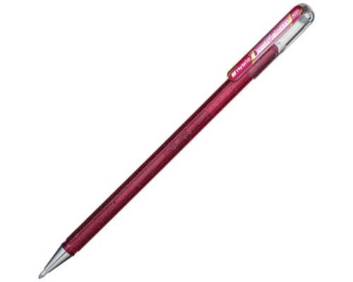 Гелевая ручка PENTEL Hybrid Dual Metallic розовая + розовая металлик, линия 0,55 мм