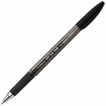Гелевая ручка SCRINOVA Richline черная, резиновый держатель, линия 0,4 мм