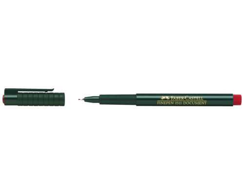 Капиллярная ручка FABER-CASTELL Finepen 1511 красная, линия 0,4 мм