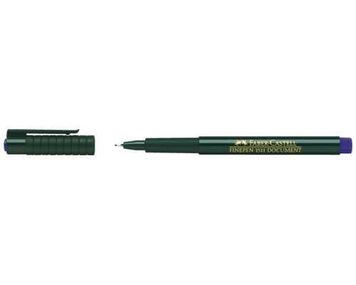 Капиллярная ручка FABER-CASTELL Finepen 1511 синяя, линия 0,4 мм